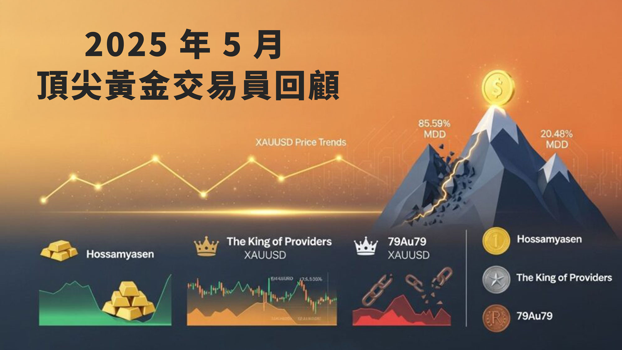 2025年5月顶尖黄金交易员回顾